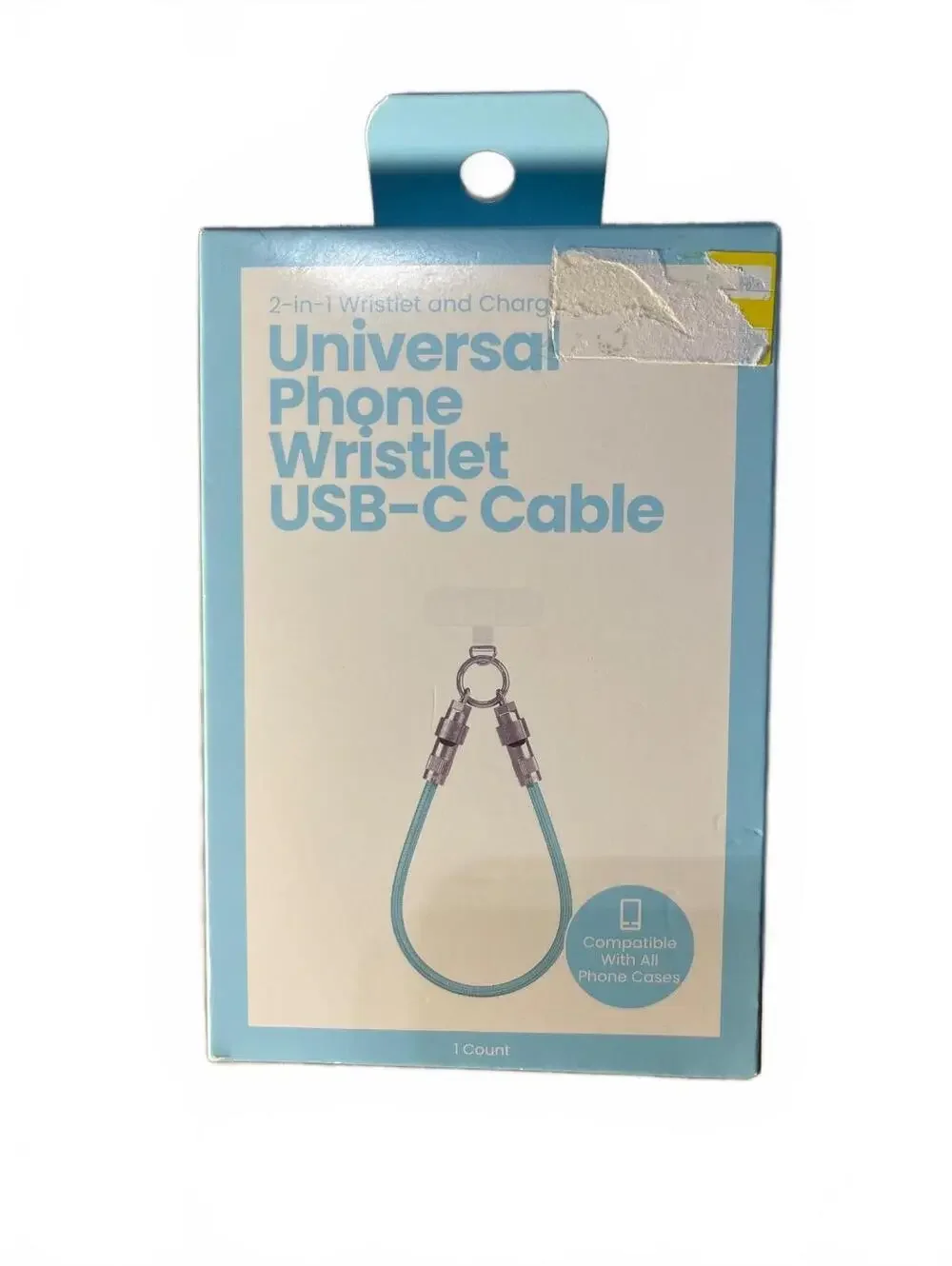 USB-C Cable Charging Wristlet Strap 2in1  Universal Phone Wristlet Bracelet NEW